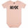 AC/DC (Logo) - Baby bodysuit, pale pink, black, 80/86