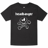 headbanger (invers) - Kids t-shirt, black, white, 140