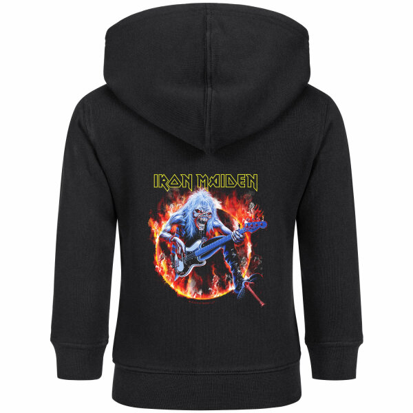 Iron Maiden (Fear Live Flame) - Baby zip-hoody, black, multicolour, 80/86