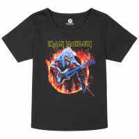 Iron Maiden (Fear Live Flame) - Girly Shirt, schwarz, mehrfarbig, 104