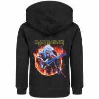 Iron Maiden (Fear Live Flame) - Kids zip-hoody, black, multicolour, 152