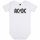 AC/DC (Logo) - Baby bodysuit, white, black, 56/62