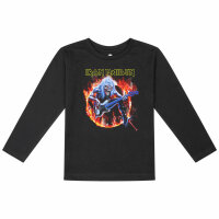 Iron Maiden (Fear Live Flame) - Kids longsleeve, black, multicolour, 140