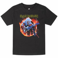 Iron Maiden (Fear Live Flame) - Kinder T-Shirt, schwarz, mehrfarbig, 104