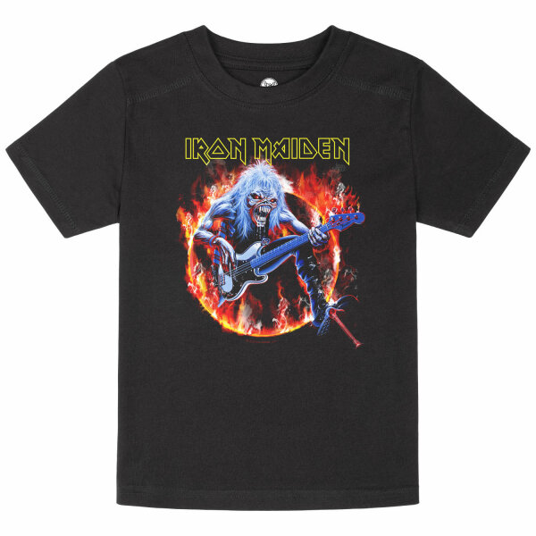 Iron Maiden (Fear Live Flame) - Kinder T-Shirt, schwarz, mehrfarbig, 116