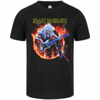 Iron Maiden (Fear Live Flame) - Kinder T-Shirt - schwarz...