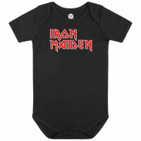 Iron Maiden (Logo) - Baby Body - schwarz - rot/weiß...