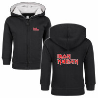 Iron Maiden (Logo) - Baby zip-hoody - black - red/white -...