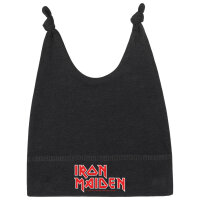 Iron Maiden (Logo) - Baby Mützchen, schwarz, rot/weiß, one size