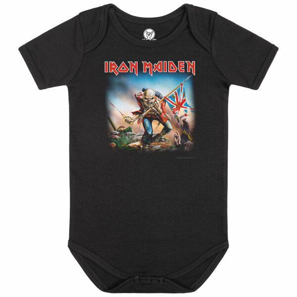 Iron Maiden (Trooper) - Baby Body, schwarz, mehrfarbig, 56/62