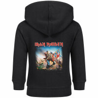 Iron Maiden (Trooper) - Baby zip-hoody, black, multicolour, 56/62