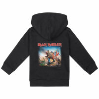 Iron Maiden (Trooper) - Baby Kapuzenjacke, schwarz, mehrfarbig, 80/86