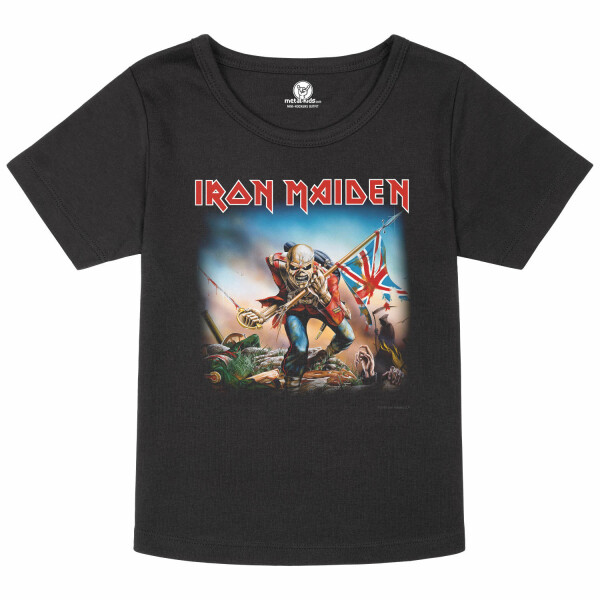 Iron Maiden (Trooper) - Girly Shirt, schwarz, mehrfarbig, 104