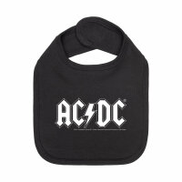 AC/DC (Logo) - Baby bib - black - white - one size