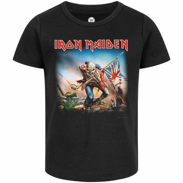 Iron Maiden (Trooper) - Girly Shirt, schwarz, mehrfarbig, 92