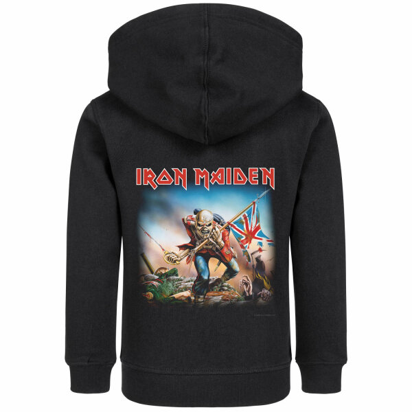 Iron Maiden (Trooper) - Kinder Kapuzenjacke, schwarz, mehrfarbig, 104