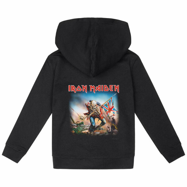 Iron Maiden (Trooper) - Kinder Kapuzenjacke, schwarz, mehrfarbig, 104