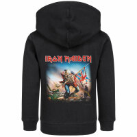 Iron Maiden (Trooper) - Kids zip-hoody, black, multicolour, 104
