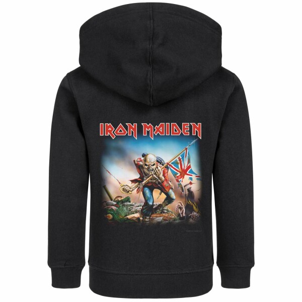 Iron Maiden (Trooper) - Kinder Kapuzenjacke, schwarz, mehrfarbig, 128