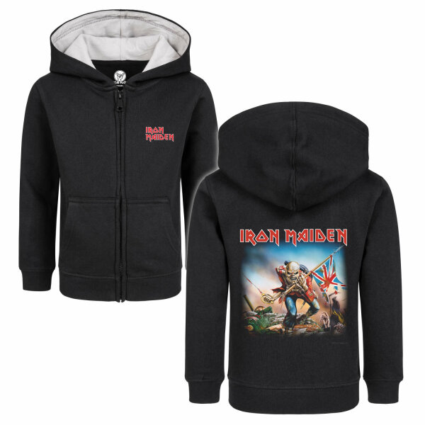 Iron Maiden (Trooper) - Kids zip-hoody, black, multicolour, 92