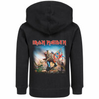 Iron Maiden (Trooper) - Kids zip-hoody, black, multicolour, 92