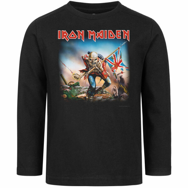 Iron Maiden (Trooper) - Kinder Longsleeve, schwarz, mehrfarbig, 164