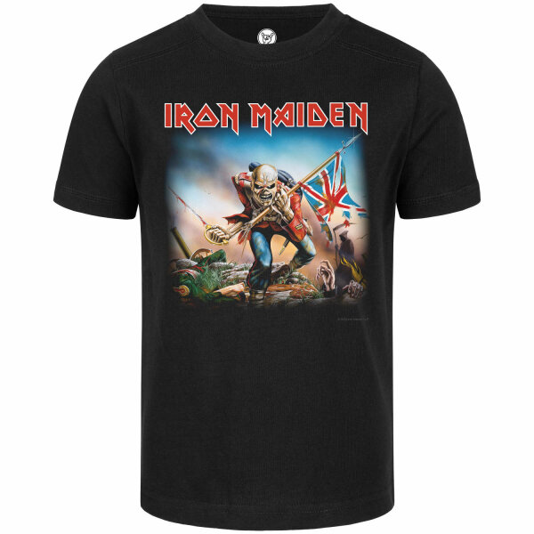 Iron Maiden (Trooper) - Kinder T-Shirt, schwarz, mehrfarbig, 128