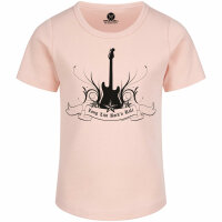 long live Rock n Roll - Girly shirt, pale pink, black, 104
