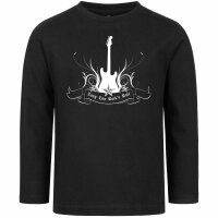 long live Rock n Roll - Kids longsleeve, black, white, 104