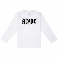AC/DC (Logo) - Baby Longsleeve - weiß - schwarz -...
