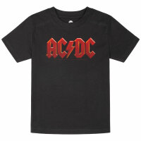 AC/DC (Logo Multi) - Kinder T-Shirt, schwarz, mehrfarbig, 104