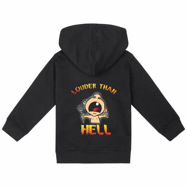 louder than hell - Baby zip-hoody, black, multicolour, 80/86