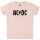 AC/DC (Logo) - Baby t-shirt, pale pink, black, 68/74