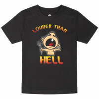 louder than hell - Kids t-shirt, black, multicolour, 140