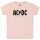 AC/DC (Logo) - Baby t-shirt, pale pink, black, 80/86