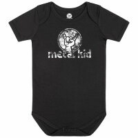 metal kid (Vintage) - Baby bodysuit - black - white - 80/86