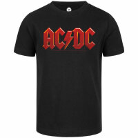 AC/DC (Logo Multi) - Kinder T-Shirt, schwarz, mehrfarbig, 116