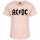 AC/DC (Logo) - Girly shirt, pale pink, black, 104