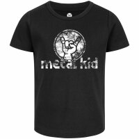 metal kid (Vintage) - Girly Shirt, schwarz, weiß, 104
