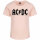 AC/DC (Logo) - Girly Shirt, hellrosa, schwarz, 140