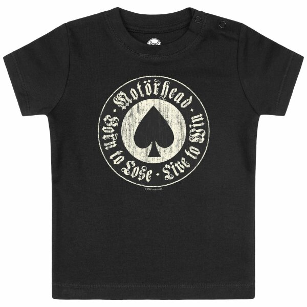 Motörhead (Born to Lose) - Baby T-Shirt, schwarz, mehrfarbig, 56/62