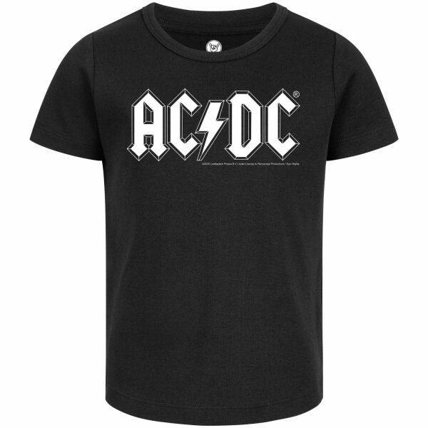 AC/DC (Logo) - Girly Shirt, schwarz, weiß, 104