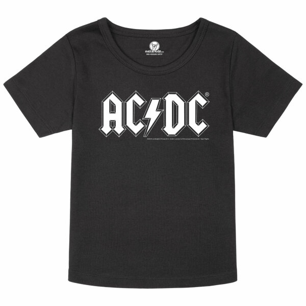 AC/DC (Logo) - Girly Shirt, schwarz, weiß, 104