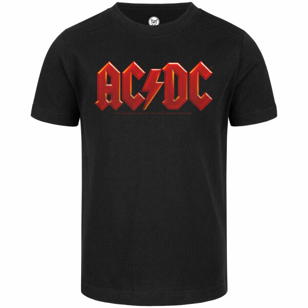 AC/DC (Logo Multi) - Kinder T-Shirt, schwarz, mehrfarbig, 128