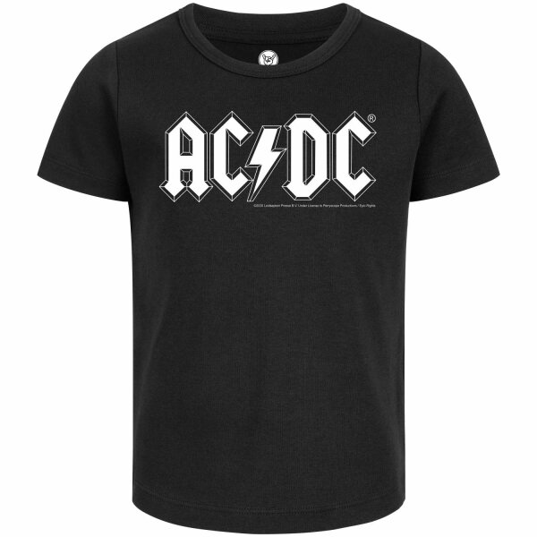 AC/DC (Logo) - Girly shirt, black, white, 164
