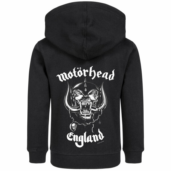 Motörhead (England) - Kinder Kapuzenjacke, schwarz, weiß, 116