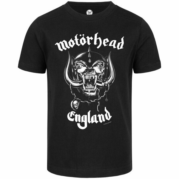 Motörhead (England) - Kinder T-Shirt, schwarz, weiß, 104