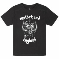 Motörhead (England) - Kinder T-Shirt, schwarz, weiß, 140