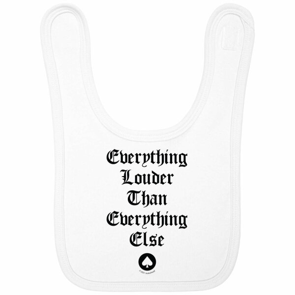 Motörhead (Everything Louder...) - Baby Lätzchen, weiß, schwarz, one size