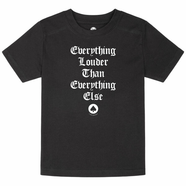 Motörhead (Everything Louder...) - Kinder T-Shirt, schwarz, weiß, 116